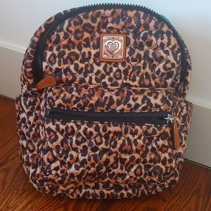 brighton leopard backpack